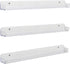 J JACKCUBE Design Acrylic Nail Polish Wall Mount Cosmetic Storage Organizer, Space-Saving 3 Ledge Shelf Set (Large)- :MK178B