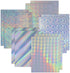 Rainbow Printable Vinyl Sticker Paper 10 Sheets Holographic Waterproof Decal Paper,Self-Adhesive Labels Crafts,Dries Quickly Tear Resistant-for Any Epson HP Canon Sawgrass Inkjet Printer