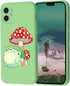 suitca Compatible with iPhone 11, Cute Frog with Mushroom Hat & Snail Phone Case, Kawaii iPhone Case with Cool Design for Girls Women Kids with Soft Slim Protective Case Cover, iphone 11 (6.1 in)
