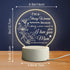 Mother's Day Gifts for Mom from Daughter - Personalized Acrylic Night Light with Base, Birthday Gifts for Mom, Mom Night Lamp Gifts for Thanksgiving Christmas