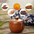 Solid Wood Spice Jar, Sugar Bowl with Spoon and Lid Salt Pepper Seasoning Box for Home Kitchen