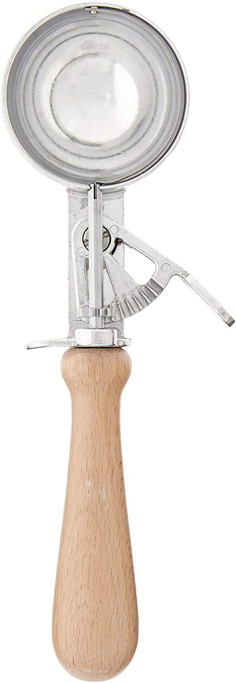 Fox Run Vintage Trigger Ice Cream Scoop, 1.5 x 9 x 2.5 inches, Brown