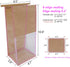 euduv Bakery Bags with Window Cookie Bags for Packaging 50Pcs 5.1x4.3x11 Inches Brown Kraft Paper Tin Tie Tab Lock Candy Bags Treat Bags, Popcorn, Coffee Bags Resealable