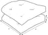 Pillow Perfect Outdoor/Indoor Westport Teal Tufted Seat Cushions (Round Back), 19" x 19", Stripe, 2 Count