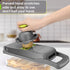 Vegetable Chopper - Time-and Labor-Saving Food Chopper - Pro Onion Chopper Vegetable Cutter and Dicers ?12 in 1 Multifunctional Veggie Chopper?Container for Salad Potato Carrot Garlic