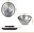 CROWNFUL Digital Food Scale with Bowl,11lb/5kg Kitchen Scales Digital Weight Grams and Ounces for Cooking and Baking,Kitchen Scale with Bowl (Batteries Included)