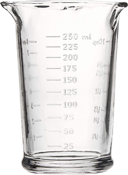 Anchor Hocking 8-ounce Triple Pour Measuring Cup, Clear, Set of 1
