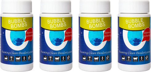 4pcs Bubble Bombs Drain Cleaner, Quick Dredge Pipeline, Powerful Sink Drain Cleaner, Magic Fast Foaming Drain Cleaner, Pipe Dredge Powder, for Kitchen Toilet Pipeline Quick Cleaning Tool ?120g*4?