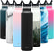 Simple Modern Water Bottle with Narrow Mouth Straw Lid Metal Thermos Vacuum Insulated Stainless Steel l Reusable Leak Proof BPA-Free Flask | Ascent Collection | 24oz, Midnight Black