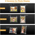Mixoo 4x6 Picture Frame - Multi-purpose Acrylic Glass Photo Frame with Customized Pattern and 6 Display Versions for Desktop/Wall Mount/Hanging Display Horizontally or Vertically
