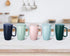 Sunddo Porcelain Tea Mug with Infuser and Lid, 15 OZ, Jade