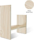 Jerry & Maggie - Desktop Organizer Office Storage Rack Adjustable Wood Display Shelf - Free Style Double H Display - True Natural Stand Shelf - White Wood Tone