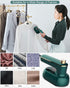 Mini Ironing Machine Handheld Can Be Rotated 180 Degrees, Travel Iron for Clothes, Professional Household Fast Heating Wired Small Electric Iron, Portable Heat Press Clothing Iron Machine (Green)