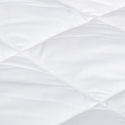 Amazon Basics Hypoallergenic Quilted Mattress Topper Pad Cover - 18 Inch Deep, Twin XL, White