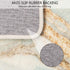 Uphome Bath Rug Runner Luxury Turquoise Marble Velvet Bath Mat 18x47 inch Non-Slip Long Bathroom Rugs Machine-Washable Soft Microfiber Floor Rugs for Bathtub Shower