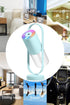 XUHE Portable Mini Humidifier, 360 degree Rotating Night Light, 200ml Cool Mist Humidifier, USB Personal Desktop Humidifier for Bedroom Travel Office Home, 2 Mist Modes Super Quiet Auto Shut-Off BLUE