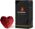 Candellana Heart Shaped Candle, Sweet, Romantic, Fun, Modern, (3-inch Cherry red)