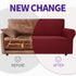 ZNSAYOTX Super Stretch Couch Cover Universal Sofa Covers for Living Room Dogs Pet Friendly Furniture Protector Fitted Spandex Sofa Slipcovers with Anti Slip Foam Sticks (Wine Red, Sofa)