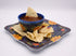 Bundle Bop Chips and Salsa Chip Dip Bowl Set - Melamine Spanish 6 Piece Small Bowl Set Painted Blue Dishes with Sunflowers - Serving Bowls for Party and Fiestas (6)