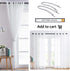 NICETOWN Sheer Curtains Panels for Windows, Solid Pure White Living Room Window Dressings Curtain Panels/Drapes for Large Window (2-Pack, 54 Wide x 96 inch Long)
