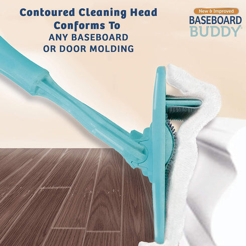 Baseboard Buddy Baseboard & Molding Cleaning Tool! Includes 1 Baseboard Buddy and 3 Reusable Cleaning Pads, As Seen on TV