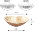25 Compostable Heart Shaped Palm Leaf Plates - 6.5 Inch - Party Supplies Disposable Plates for Appetizer Cake Dessert
