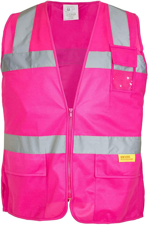 RK Safety PK0430 ANSI/ISEA Class 2 Certified Female Safety Vest (Pink, 2XL)