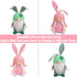 Easter Gnomes Decorations, 2 Pcs Plush Easter Bunny Handmade Swedish Tomte Elf Stuffed Doll Rabbit Gifts Cute Easter Faceless Dwarf Bunny Household Ornaments, Home Decor