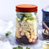 12oz/350ml Mason Jars, Woaiwo-q Glass Jars with Orange Lids for Honey, Jam, Jelly, Wedding Favors, Baby Foods, Shower Favors, DIY Projects (20 Pcs)