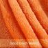 uxcell Flannel Fleece Blanket Soft Lightweight Plush Microfiber Bed or Couch Blanket, Orange Twin
