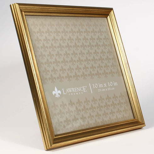 Lawrence Frames 536210 10x10 Sutter Burnished Gold Picture Frame