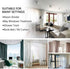 Ceiling Curtain Track, Curved Curtain Track Ceiling Mount Flexible Ceiling Track with Curtain Track System, Alloy Plastic Ceiling Track Room Divider For Bay Window Bunk Bed RV Curtain (3Meters White)