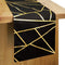Letjolt Golden Printing Table Runner Black Table Deco Stylish Wedding Party Table Setting Bridal Shower 12x108 Inches