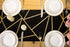 Letjolt Golden Printing Table Runner Black Table Deco Stylish Wedding Party Table Setting Bridal Shower 12x108 Inches