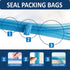 15 Compression Bags for Travel, Roll Up Space Saver Bags for Travel, Saves 80% of Storage Space, Travel Compression Bags for Packing & Clothes, No Pump or Vacuum Needed