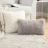 MIULEE Pack of 2 Luxury Faux Fur Throw Pillow Cover Deluxe Decorative Plush Pillow Case Cushion Cover Shell for Sofa Bedroom Car 24 x 24 Inch Beige