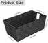 homyfort Woven Shelf Storage Tote Basket Bins Container, Storage Boxes Cube Organizer with Built-in Handles for Bedroom, Office, Closet, Clothes, Kids Room, Nursery 3pk(Grey)