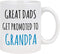 Great Dads Get Promoted to Grandpa Mug Fathers Day Mugs Grandpa Coffee Mug Fathers Day Mugs Grandpa Mug Ideas for Grandpa Grandfather from Granddaughter Grandson Grandkids 11 Oz