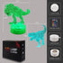 Dinosaur Toys, T Rex 3D Night Light with Remote & Smart Touch 7 Colors + 16 Colors Changing Dimmable T Rex Toys Gifts 2 3 4 5 6 7 8 Year Old Boy Birthday Gifts (2 Panels))
