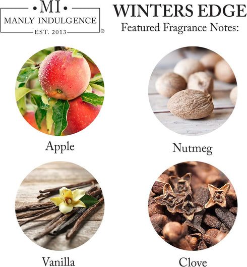 Manly Indulgence Winter's Edge Scented Jar Candle, Medium, Grey
