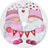 Aflyko Valentine's Day Tree Skirt Pink Gnome Love Couple Xmas Tree Base Cover Mat Party Living Room Tree Stand Mat Daily Seasonal Home Wedding Decor 35.4"