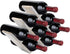 Sorbus® Wine Rack Butterfly - Stores 8 Bottles of Wine - Sleek and Chic Looking - Minimal Assembly Required (Grey Wood)