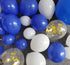 Oopat DIY Royal Blue Balloon Garland Kit for Royal Prince Baby Shower Wedding Graduation Boys First Birthday Party Centerpiece Backdrop Party Decoration