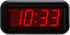 Timegyro Small Wall /Shelf /Desk Digital Clock Only Battery Operated with 1.2" Large Display. 4pcs Batteries Can Keep The Time Display Day and Night for More Than One Year (Black)