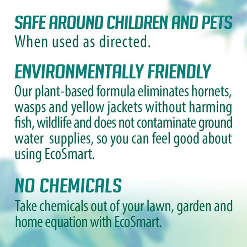 EcoSmart Natural, Plant-Based Essential Oil Wasp and Hornet Killer, 9 Ounce Aerosol Spray Can