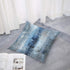 Alricc Blue and Grey Abstract Art Artwork Pillow Cover, Gallery Modern Decorative Throw Pillows Cushion Cover for Bedroom Sofa Living Room 20 x 20 Inch Set of 2