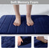 Memory Foam Soft Bath Mats - Non Slip Absorbent Bathroom Rugs Rubber Back Runner Mat for Kitchen Bathroom Floors 17" x 24", Navy Blue