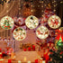 AODINI Christmas Lights, LED String Lights with 8 Flash Modes and 2 Charging Modes (Battery Charging-USB Charging), Christmas Decorations for Xmas Gate Party Indoor Outdoor - Christmas Decor