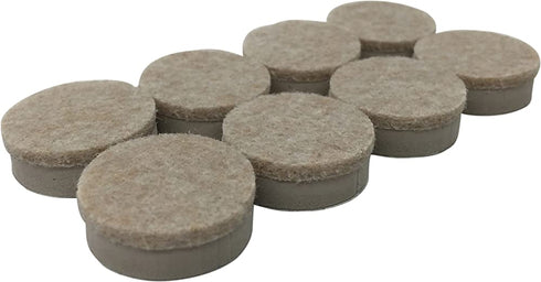 Shepherd Hardware 9915 1-Inch Heavy Duty Felt Gard Self-Adhesive Leveling Furniture Pads, Beige,8-Pack