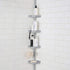 Bath Bliss 4 Tier Tension Corner Organizer Caddy, Shower Shelves, Good for Bathtubs & Shower Stalls, Holds Large Bottles, Soap, Washcloths, Grey